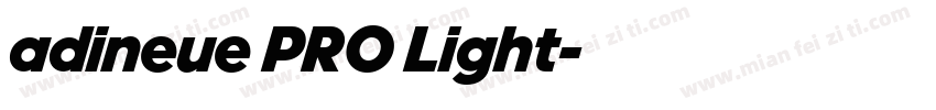 adineue PRO Light字体转换
